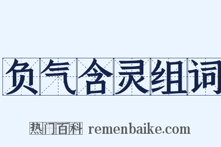 负气含灵组词是什么意思的图片